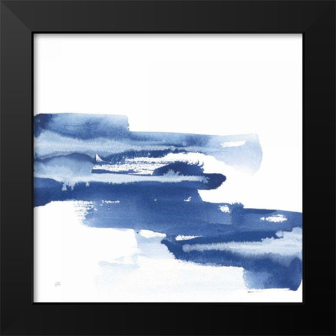 Classic Blue V Black Modern Wood Framed Art Print by Paschke, Chris