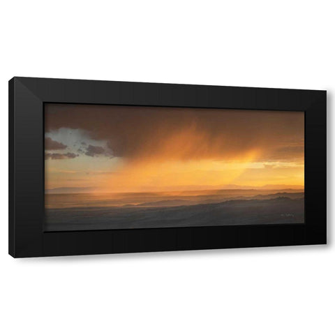 Sunset Clouds in the Tetons Black Modern Wood Framed Art Print with Double Matting by Majchrowicz, Alan