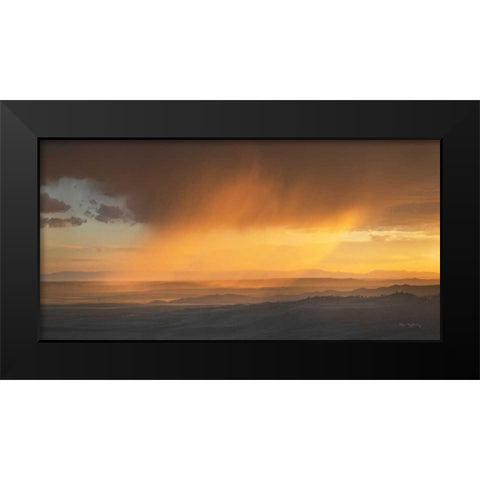 Sunset Clouds in the Tetons Black Modern Wood Framed Art Print by Majchrowicz, Alan