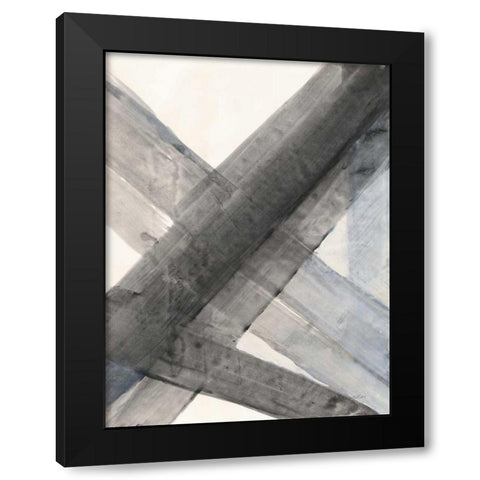 Under the Bridge III Black Modern Wood Framed Art Print with Double Matting by Hristova, Albena