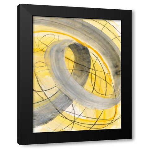 In the Mix IV Black Modern Wood Framed Art Print by Hristova, Albena