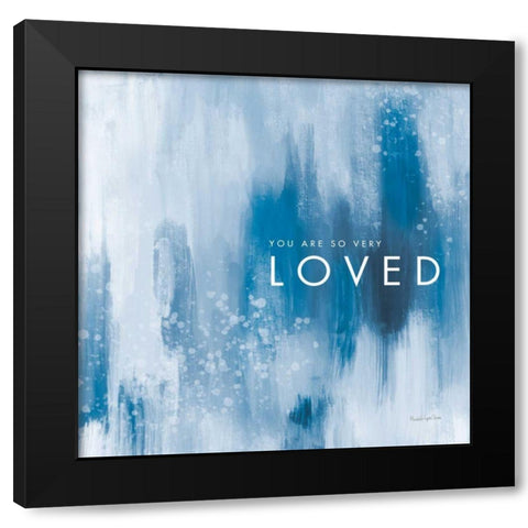 Loved Black Modern Wood Framed Art Print with Double Matting by Charro, Mercedes Lopez