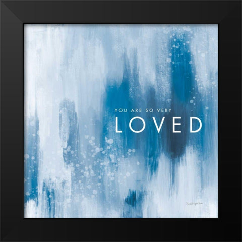 Loved Black Modern Wood Framed Art Print by Charro, Mercedes Lopez