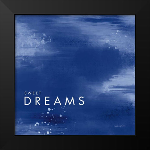 Dreams Black Modern Wood Framed Art Print by Charro, Mercedes Lopez