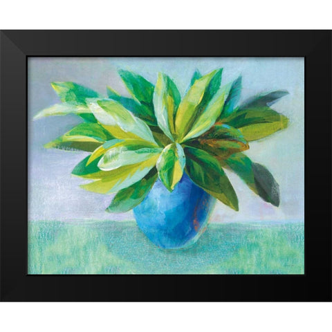 Plant Still Life Black Modern Wood Framed Art Print by Nai, Danhui