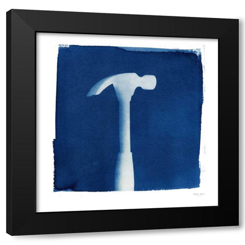 Cyanotype Tools VIII Black Modern Wood Framed Art Print by Green, Nancy