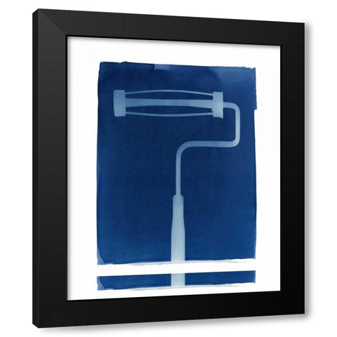 Cyanotype Tools X Black Modern Wood Framed Art Print with Double Matting by Green, Nancy