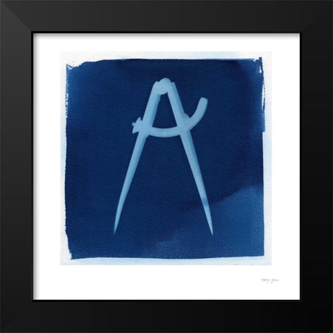 Cyanotype Tools XIV Black Modern Wood Framed Art Print by Green, Nancy