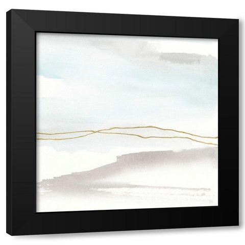 Gold Horizon II Black Modern Wood Framed Art Print by Paschke, Chris