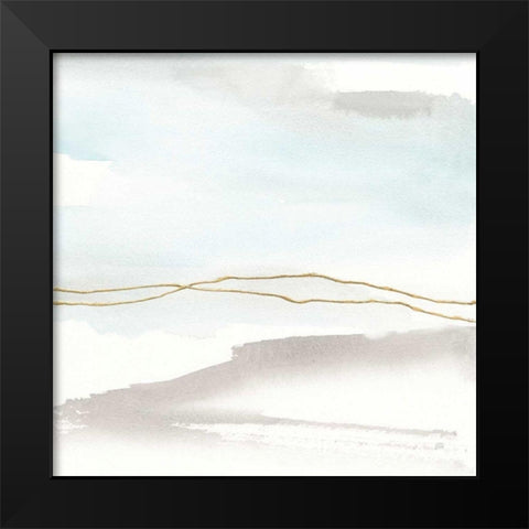 Gold Horizon II Black Modern Wood Framed Art Print by Paschke, Chris
