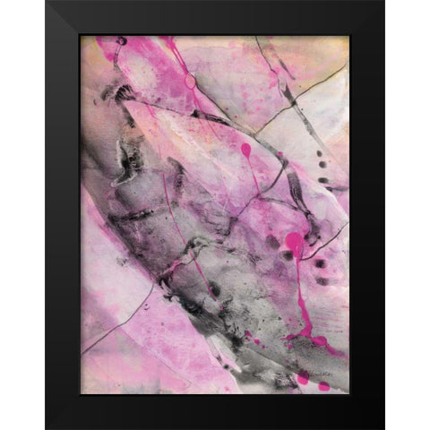 Cracks in the Earth I Black Modern Wood Framed Art Print by Hristova, Albena