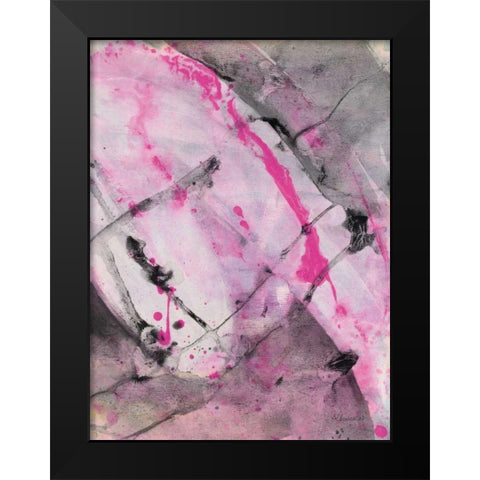 Cracks in the Earth II Black Modern Wood Framed Art Print by Hristova, Albena