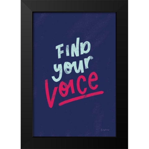 Rise Up I Black Modern Wood Framed Art Print by Thorns, Becky