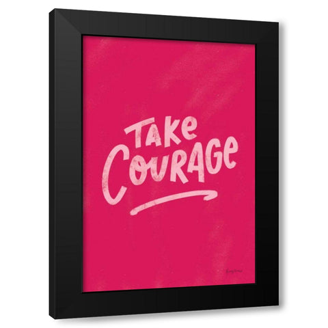 Rise Up V Black Modern Wood Framed Art Print with Double Matting by Thorns, Becky