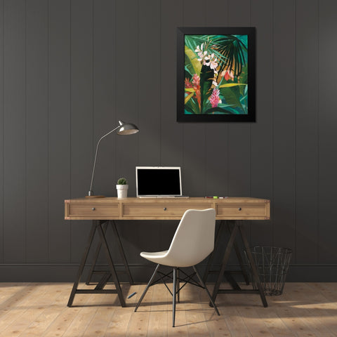 Hidden Jungle I Black Modern Wood Framed Art Print by Purinton, Julia
