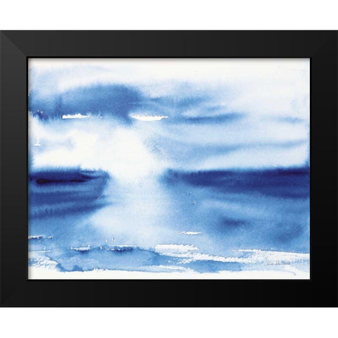 Ocean Blue III Black Modern Wood Framed Art Print by Valle, Aimee Del