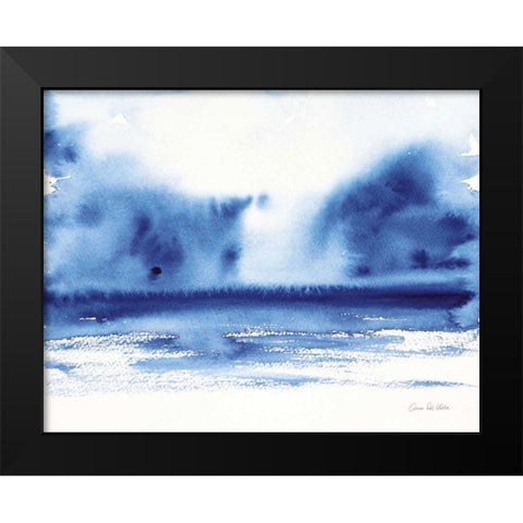 Ocean Blue IV Black Modern Wood Framed Art Print by Valle, Aimee Del