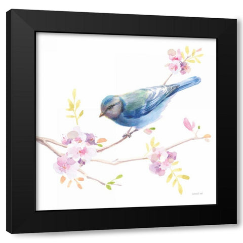 Flight Friends IV Black Modern Wood Framed Art Print with Double Matting by Nai, Danhui