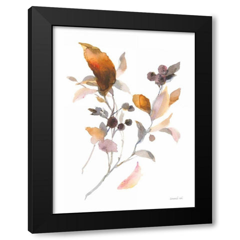 Harvest Cuttings I Black Modern Wood Framed Art Print with Double Matting by Nai, Danhui