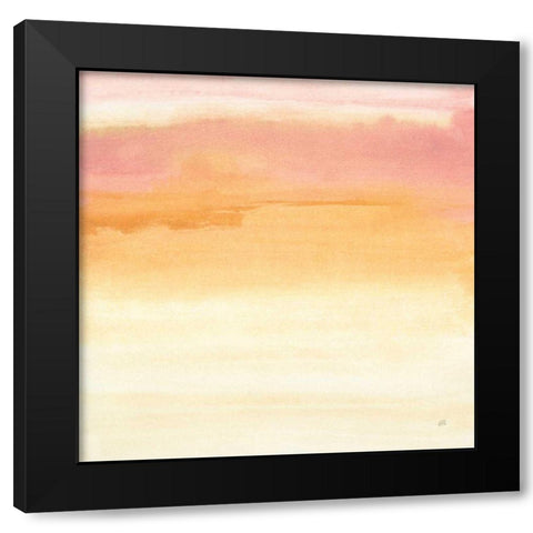 Turmeric and Sand I Black Modern Wood Framed Art Print with Double Matting by Paschke, Chris