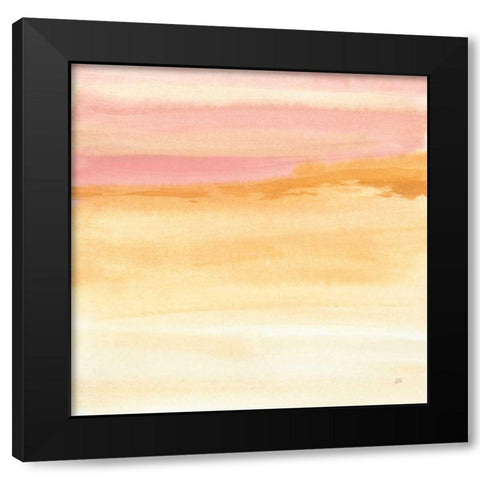 Turmeric and Sand II Black Modern Wood Framed Art Print with Double Matting by Paschke, Chris
