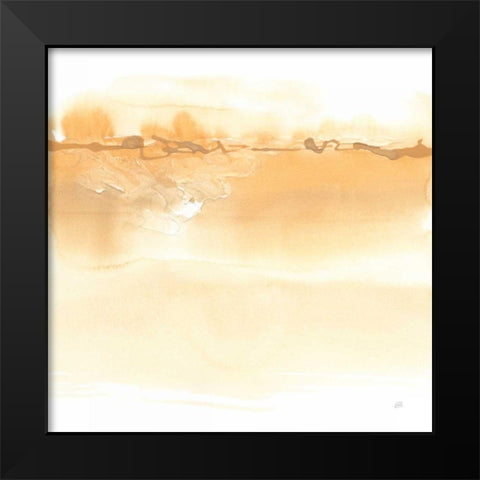 Neutral Turmeric I Black Modern Wood Framed Art Print by Paschke, Chris