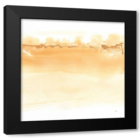 Neutral Turmeric II Black Modern Wood Framed Art Print by Paschke, Chris