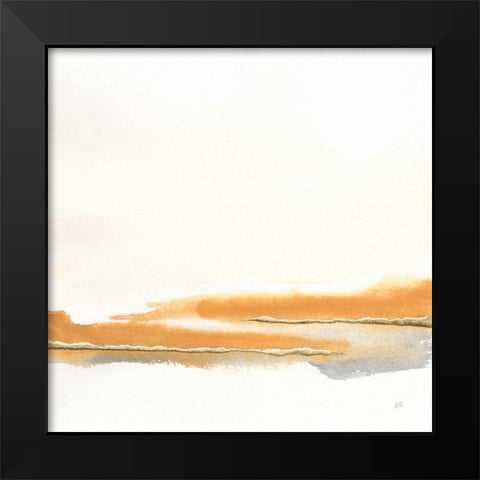 Turmeric and Gold II Black Modern Wood Framed Art Print by Paschke, Chris