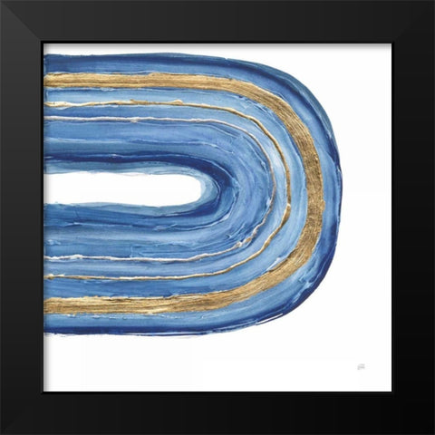 Gilded Rainbow II Black Modern Wood Framed Art Print by Paschke, Chris