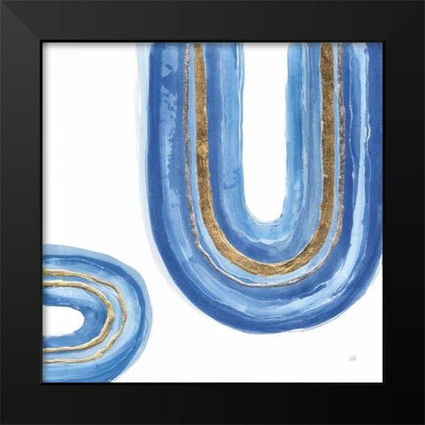 Gilded Rainbow IV Black Modern Wood Framed Art Print by Paschke, Chris