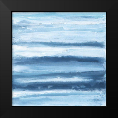 Stripes II Black Modern Wood Framed Art Print by Paschke, Chris