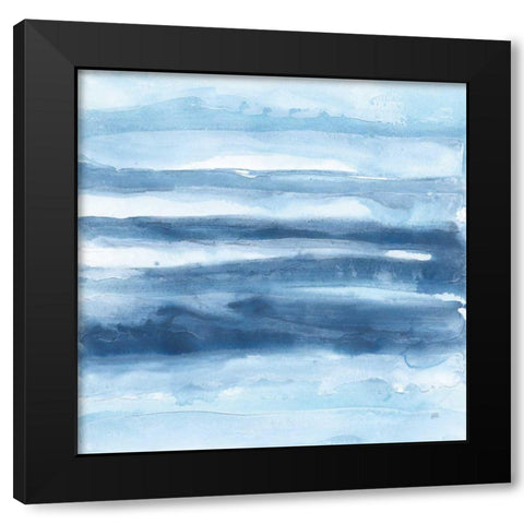 Stripes III Black Modern Wood Framed Art Print by Paschke, Chris