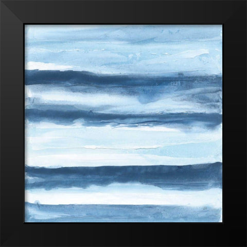 Stripes IV Black Modern Wood Framed Art Print by Paschke, Chris