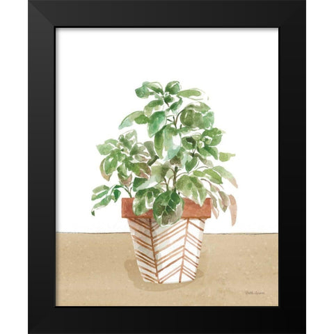 Herb Garden II White Black Modern Wood Framed Art Print by Grove, Beth