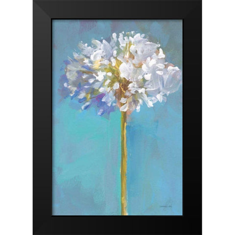 Modern Floral III Black Modern Wood Framed Art Print by Nai, Danhui