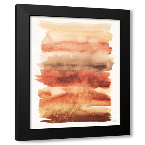 Desert Blooms Abstract I Fall Black Modern Wood Framed Art Print with Double Matting by Marshall, Laura