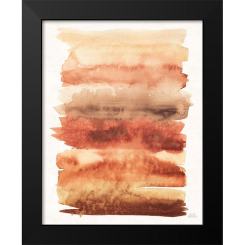 Desert Blooms Abstract I Fall Black Modern Wood Framed Art Print by Marshall, Laura