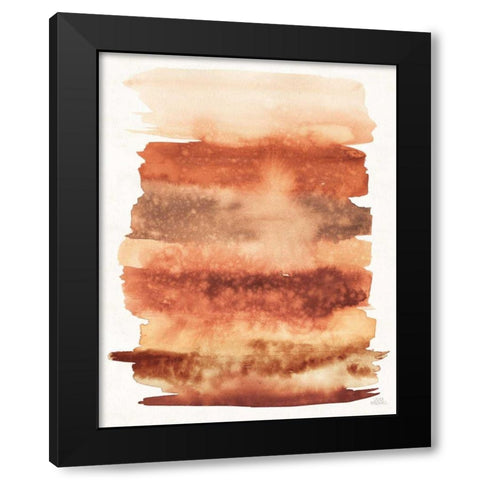 Desert Blooms Abstract II Fall Black Modern Wood Framed Art Print with Double Matting by Marshall, Laura