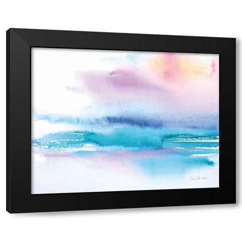 Washed Sunset Black Modern Wood Framed Art Print with Double Matting by Valle, Aimee Del