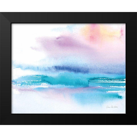 Washed Sunset Black Modern Wood Framed Art Print by Valle, Aimee Del