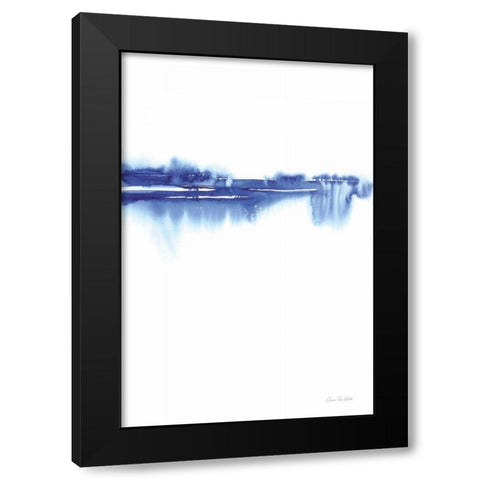 Blue Horizon II Black Modern Wood Framed Art Print by Valle, Aimee Del