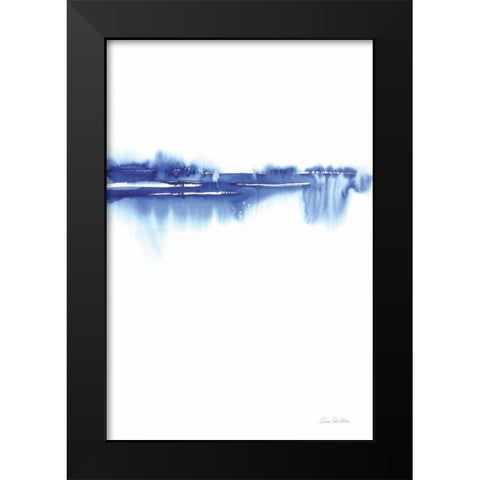 Blue Horizon II Black Modern Wood Framed Art Print by Valle, Aimee Del