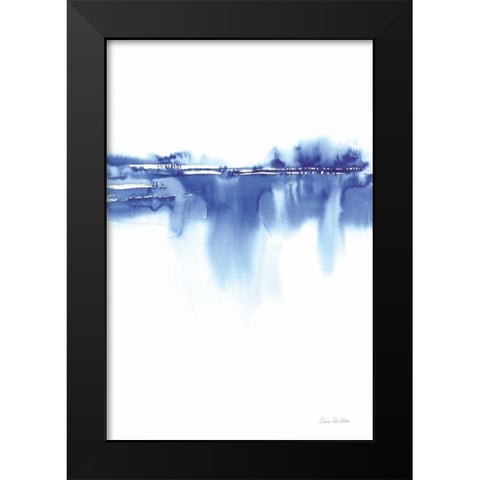 Blue Horizon IV Black Modern Wood Framed Art Print by Valle, Aimee Del