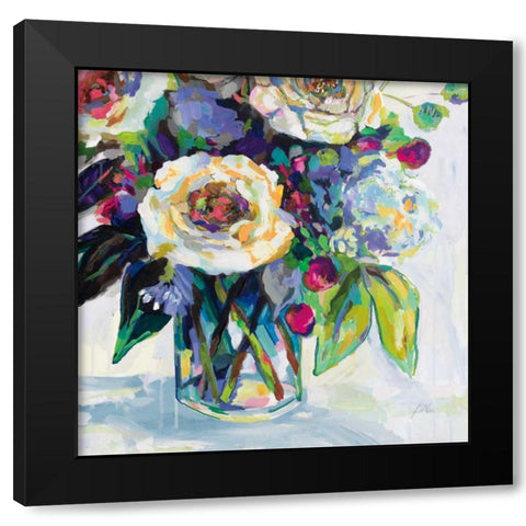 Content Bright Crop Black Modern Wood Framed Art Print by Vertentes, Jeanette