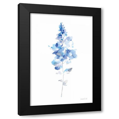 Flower Study I Black Modern Wood Framed Art Print with Double Matting by Nai, Danhui