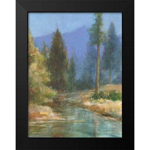 Western Pines Black Modern Wood Framed Art Print by Nai, Danhui