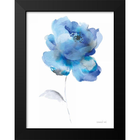 Bold Blooming III Black Modern Wood Framed Art Print by Nai, Danhui