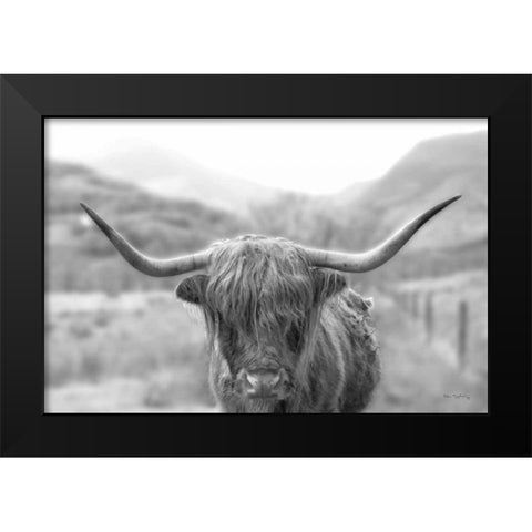 Scottish Highland Cattle III Neutral Crop Black Modern Wood Framed Art Print by Majchrowicz, Alan