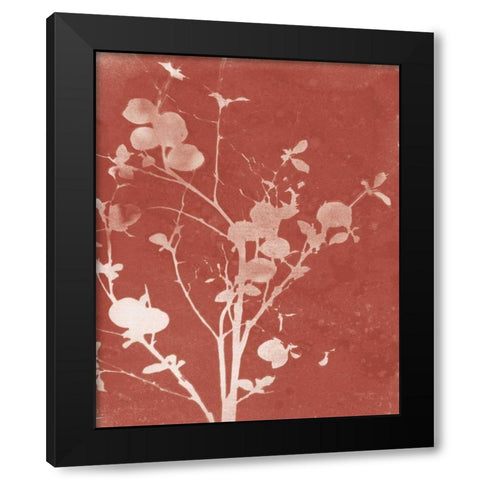 Enchanted Fall Cyanotype VI Black Modern Wood Framed Art Print by Green, Nancy