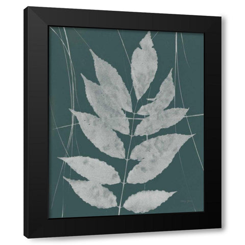 Enchanted Fall Cyanotype IX Black Modern Wood Framed Art Print by Green, Nancy